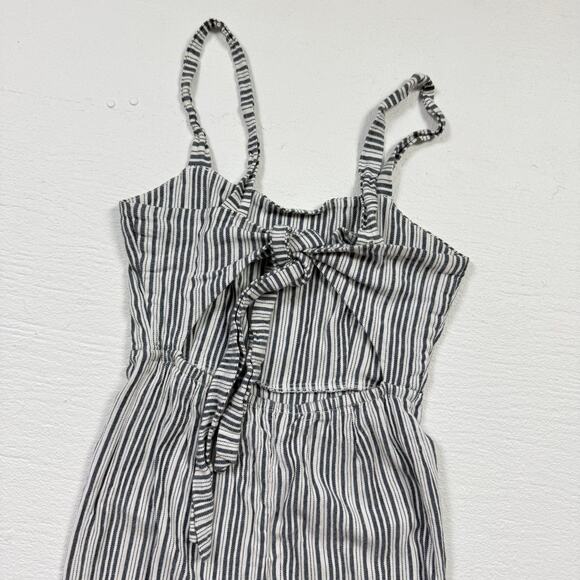 Amuse Society Striped Tie-Back Cropped Jumpsuit, Size XS - Picture 7 of 9